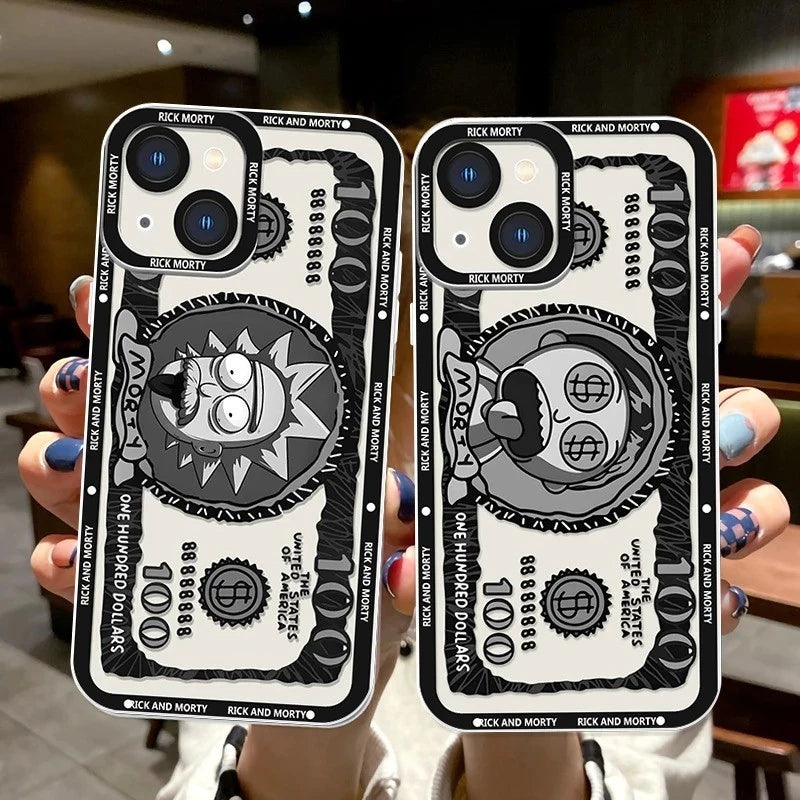 Case Rick e Morty - Dólar Cósmico Transparente
