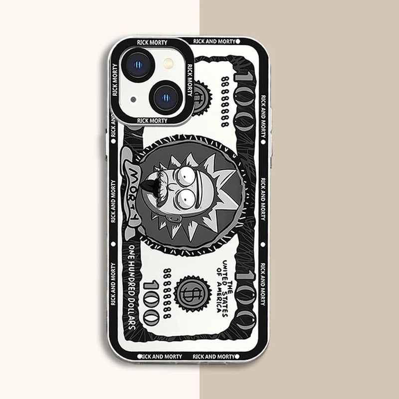 Case Rick e Morty - Dólar Cósmico Transparente