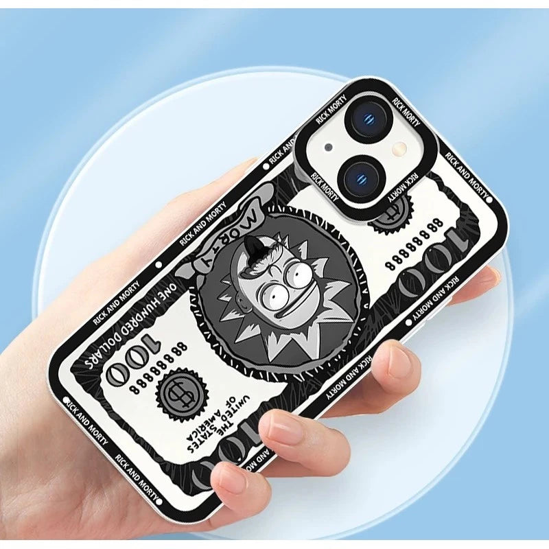 Case Rick e Morty - Dólar Cósmico Transparente