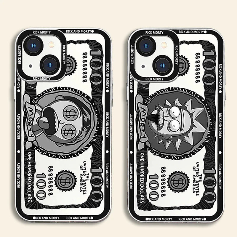 Case Rick e Morty - Dólar Cósmico Transparente