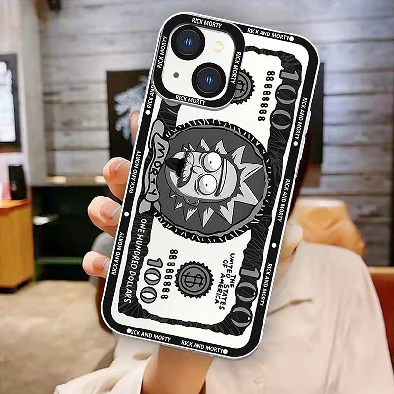 Case Rick e Morty - Dólar Cósmico Transparente